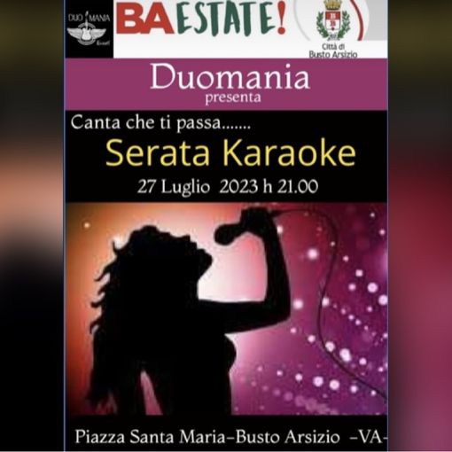 BA Estate: in piazza Santa Maria l'appuntamento con “Canta che ti passa!”
