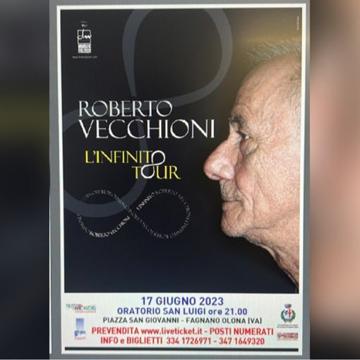 Roberto Vecchioni arriva all'oratorio di Bergoro
