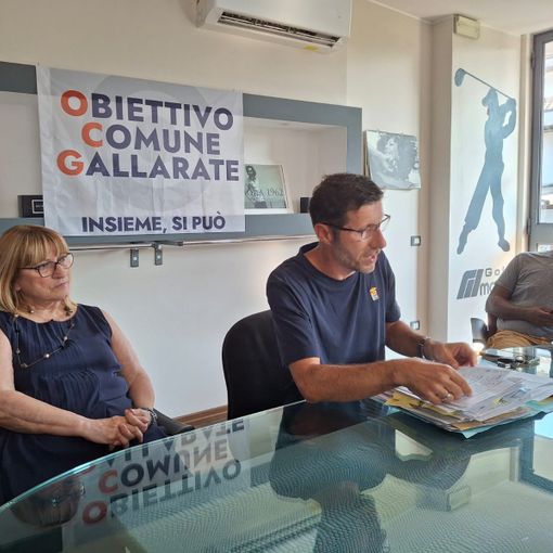 La conferenza stampa di Obiettivo Comune Gallarate