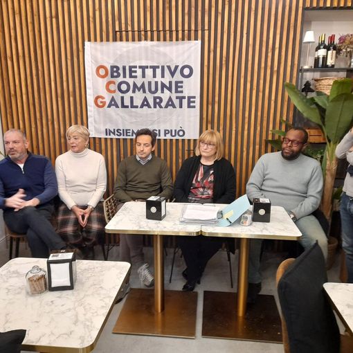 La conferenza stampa di Obiettivo Comune Gallarate
