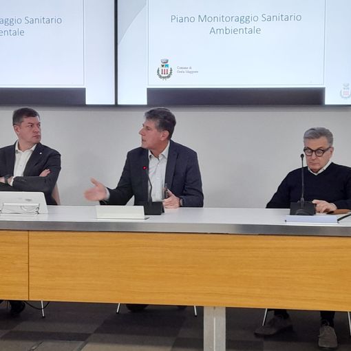 Da sinistra, il sindaco Zappamiglio, il consigliere Ferrè e il vicesindaco Renato Grazioli