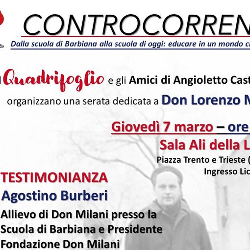 Don Milani “Controcorrente”. Dalla scuola di Barbiana alla scuola di oggi: educare in un mondo che cambia