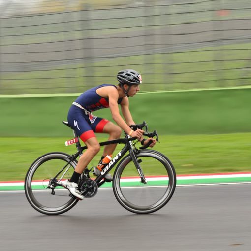 Daniele Castelli, 9 al liceo scientifico e al top nel triathlon