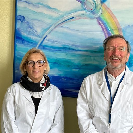 I professori Insubria Eugenia Dozio e Massimo Agosti