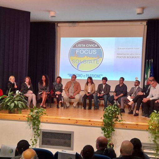 La presentazione della lista &quot;Focus Solbiate&quot;