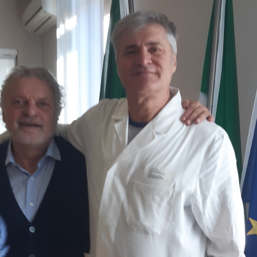 Il Direttore Generale Eugenio Porfido con il dottor Ivan Caico