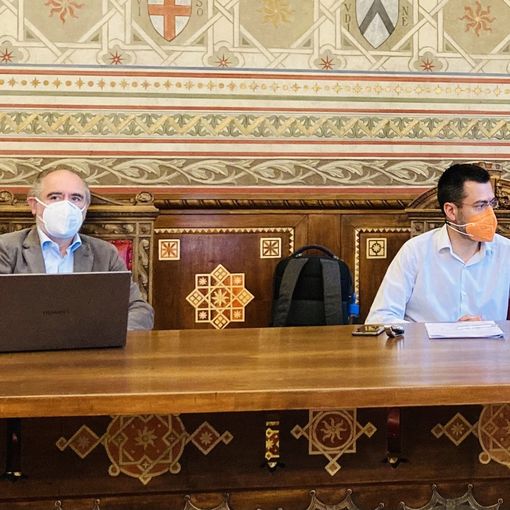 Alberto Garbarino col sindaco Radice