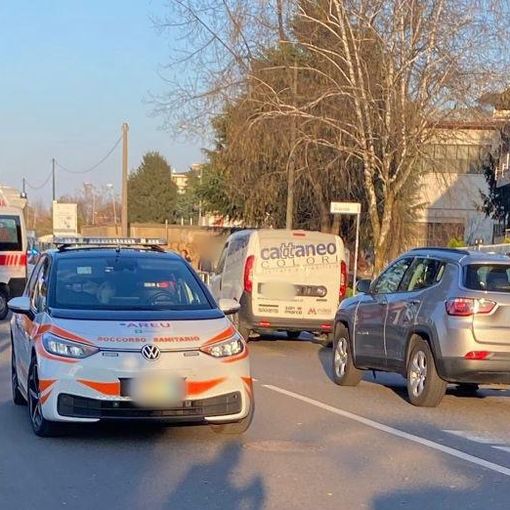 VIDEO E FOTO. Pedone investito sulle strisce a Busto