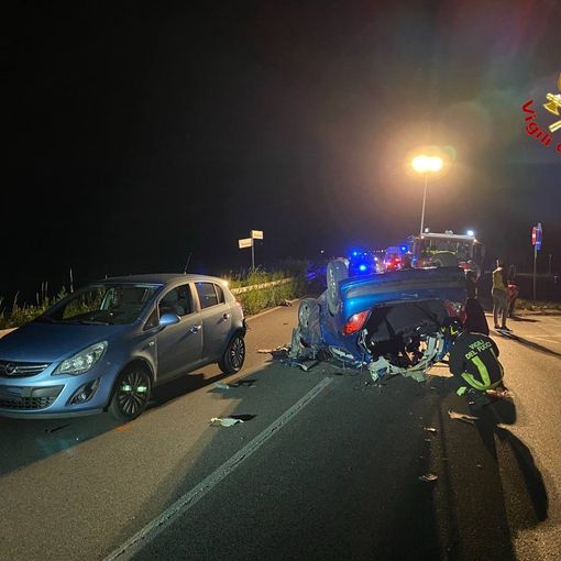 Le immagini dello scontro a Rancio Valcuvia inoltrate dai vigili del fuoco