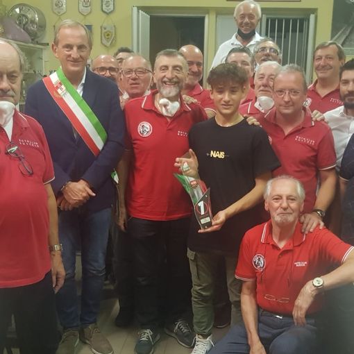 La festa al Moto Club Bustese per Leonardo Abruzzo. Presente anche il sindaco Emanuele Antonelli