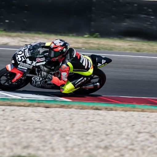 Leonardo Abruzzo in pista al Mugello