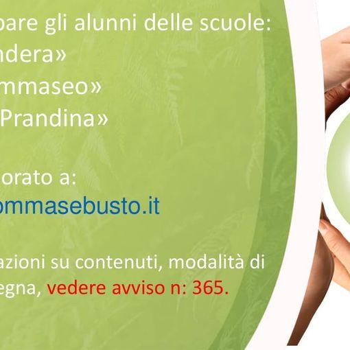Istituto “Tommaseo”: pubblicato il contest estivo “Emozionando... angoli green di Busto Arsizio”