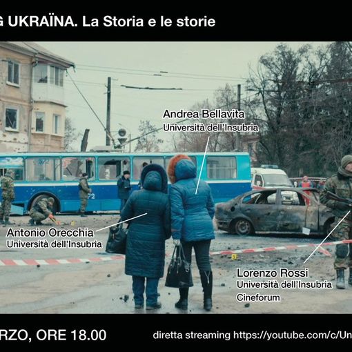 La locandina di «Deconstructing Ukraina», che rivisita un’immagine del film «Dombass»