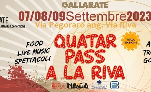 A Gallarate, “Quatar pass a la riva”, terza edizione