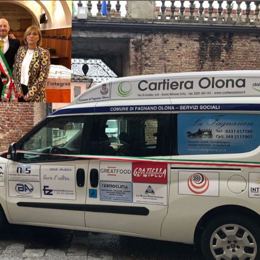 Fagnano, consegnato il nuovo mezzo per il trasporto delle persone svantaggiate e disabili