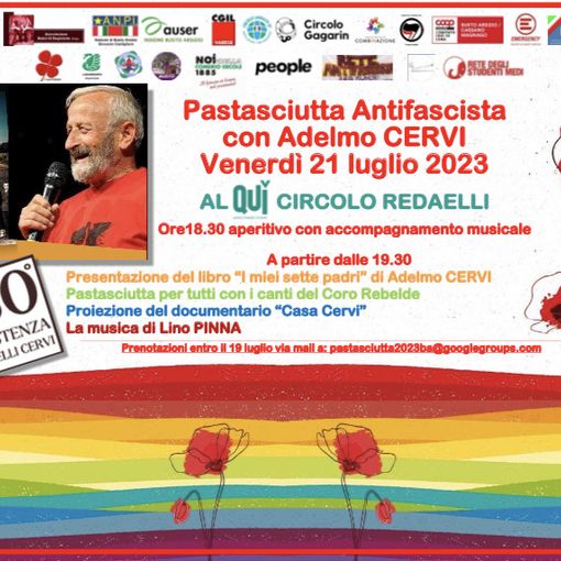 Adelmo Cervi alla &quot;Pastasciutta Antifascista&quot; di Busto Arsizio