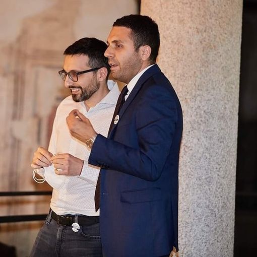 Mauro Lubraco e Tommaso Police durante l'ultima campagna elettorale per le amministrative