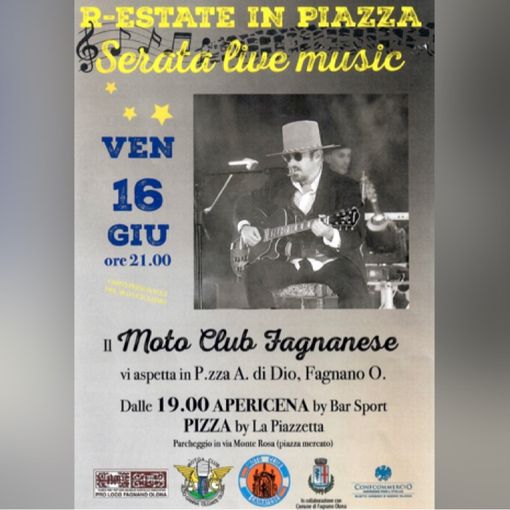 A Fagnano “R-Estate in piazza”: «Cibo e musica: il cocktail migliore per una bella serata»
