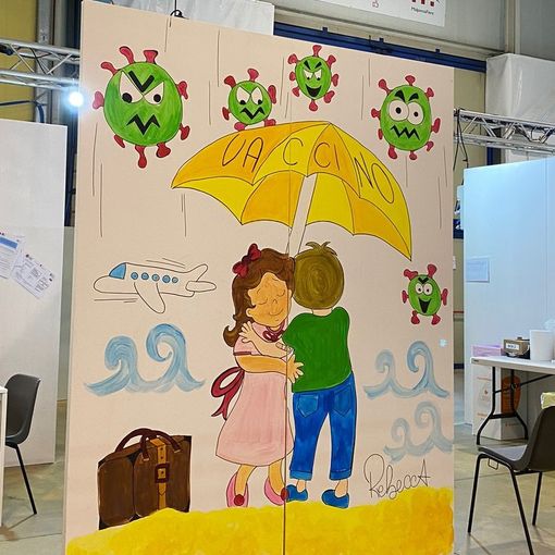 Vaccino Covid: l'arte di Rebecca raddoppia e rilancia l'appello ai giovani