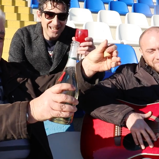 Ottavio Tognola con Filippo D'Angelo e Massimo Tornese in un video de &quot;Il Calcio Illustrato&quot;