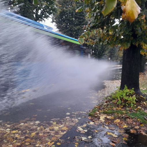 Allagamenti in viale Stelvio