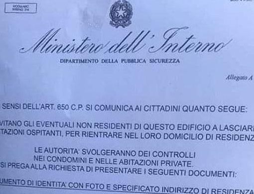 Truffe a Cassano, il volantino del Ministero dell’Interno e il falso vigile