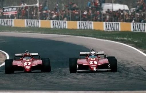 Le Ferrari di Pironi e Villeneuve (Imola, 1982)