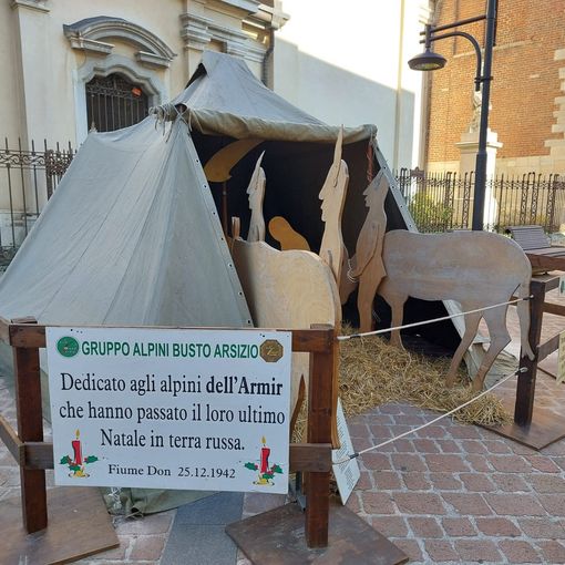 foto d'archivio grazie agli alpini di Busto