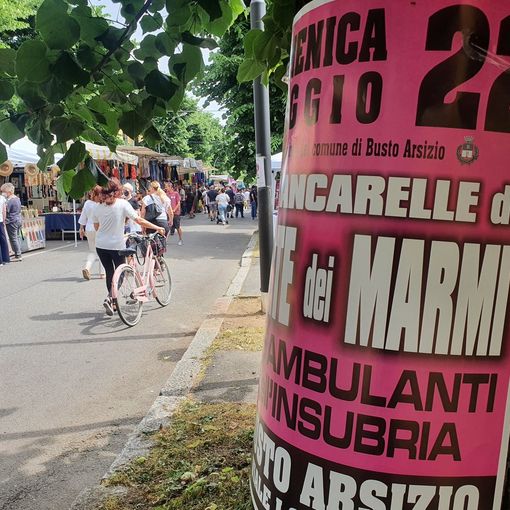 Ambulanti dell’Insubria in viale Lombardia. «Bello vedere la gente passeggiare per le strade importanti della città»