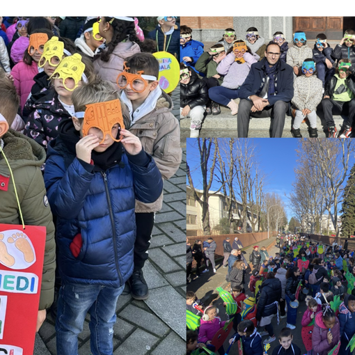 FOTO. È Carnevale, ma i ragazzi dell'istituto Galilei fanno sul serio. Una lezione green per gli adulti