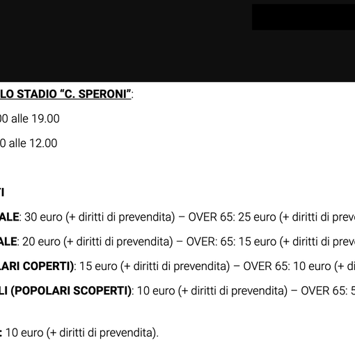 «Bentornati a casa». La Pro Patria chiama i tifosi da domenica: stadio al 50%