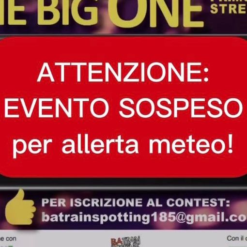 &quot;The Big One&quot; rimandato per allerta meteo