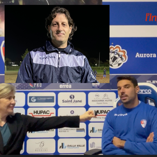 Andrea Boffelli intervistato da Marilena Lualdi e nel riquadro mister Sarpa