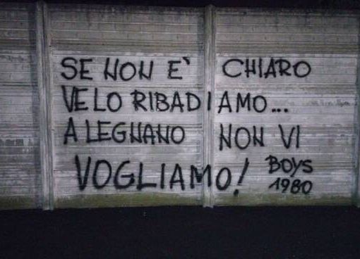 I Boys lilla contro Montanari: «A Legnano non vi vogliamo»