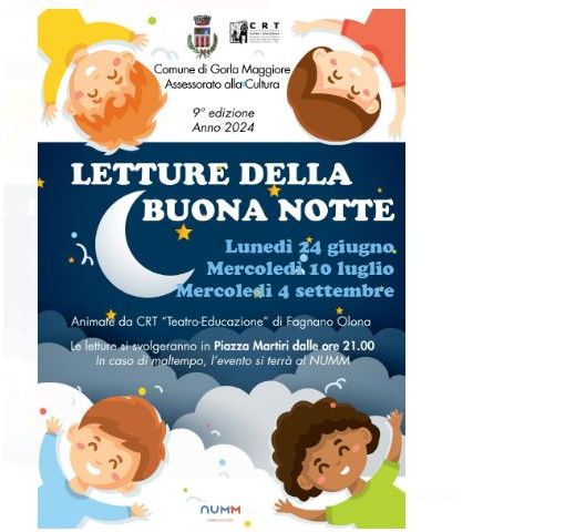 Gorla Maggiore, al via le “Letture della buona notte”