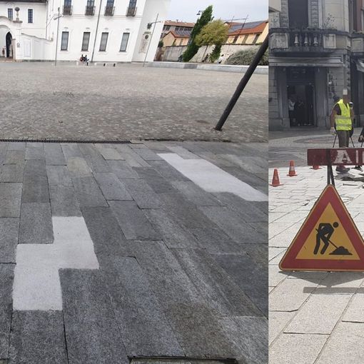 FOTO. Lifting in centro. Ma in piazza Vittorio Emanuele per ora solo le &quot;toppe&quot;