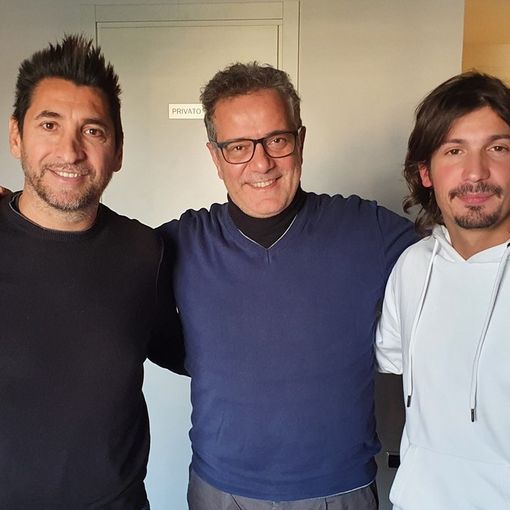 Da sinistra, Nando Timoteo, Alessandro Albani e Pierdavide Carone