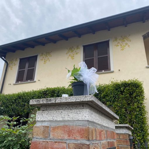 L'abitazione di via Torino a Samarate