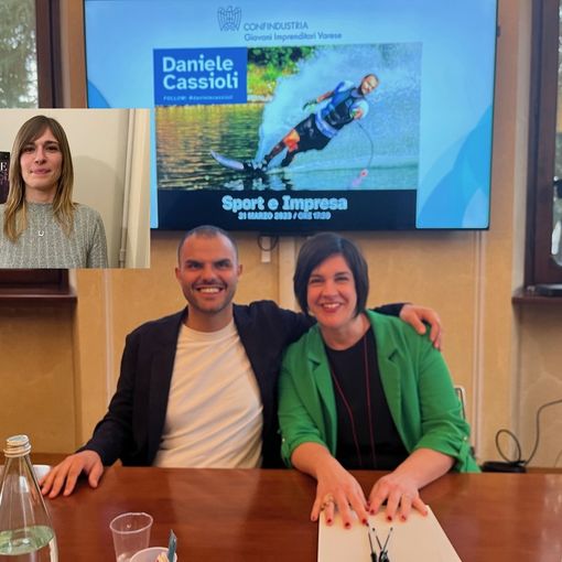 Daniele Cassioli con Silvia Giovannini. Nel riquadro Martina Giorgetti