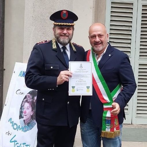 Stella d’oro per Castellone. Montano: «Il comandante migliore che un sindaco possa avere»