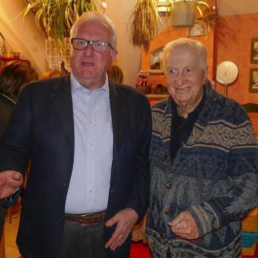 Roberto Cavigioli con Gianfranco D'Angelo