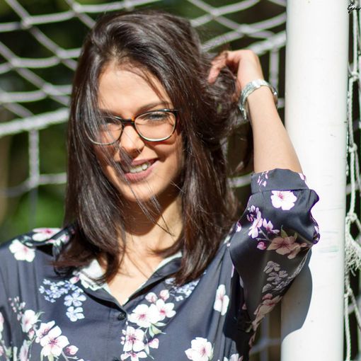 Chiara Fazzari ha 22 anni, è una tifosa tigrotta, con Dante nel cuore: questa foto l'ha scattata un altro tifoso biancoblù, Marco Mariani