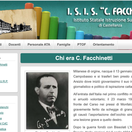 L'Isis Facchinetti fiero del suo ministro