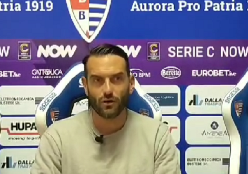 Albinoleffe-Pro Patria, mister Colombo: «Affrontiamo una squadra fisica, ma sono molto convinto di noi»