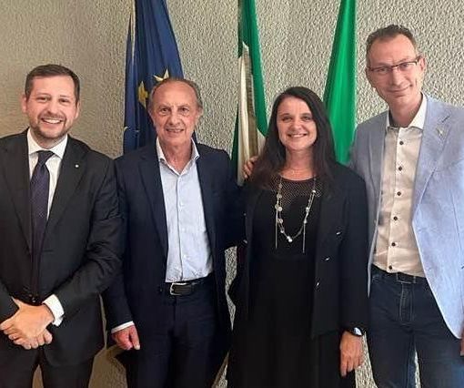I consiglieri regionali della Lega: Monti, Anelli, Spelzini, Pase