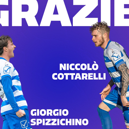 «Grazie Cottarelli e Spizzichino». La Pro Patria saluta i due tigrotti