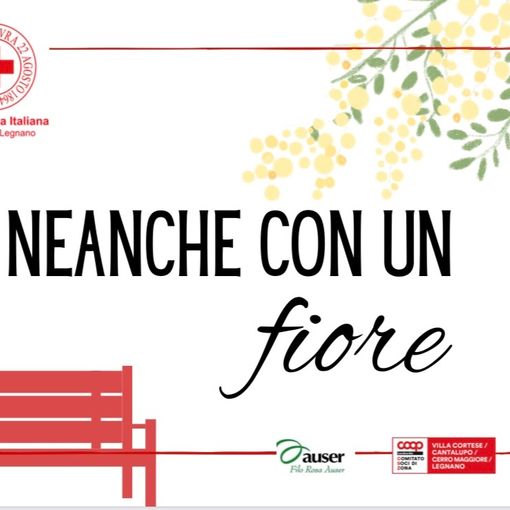 &quot;Neanche con un fiore&quot;. A Legnano flash mob della Croce Rossa per le donne