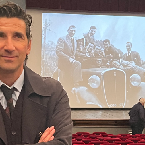 Filippo D'Angelo al Lux dove mercoledì hanno proiettato il suo film su Taglioretti. Ora spazio al Cotonificio di Solbiate