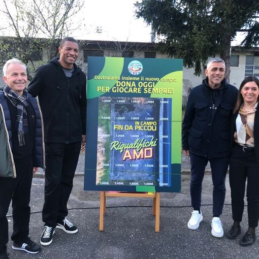 Nelson Dida all’aperitivo dell’asilo di Beata Giuliana. Obiettivo: un campo multisport per i bimbi