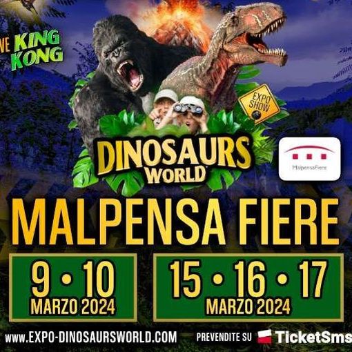 MalpensaFiere: un weekend tra vini di qualità e la grande mostra dei dinosauri